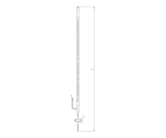 62-2117-85　［Discontinued］Burette Glass Cock　4634-10