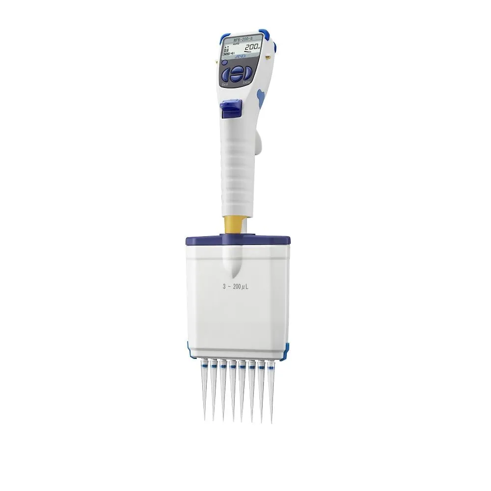 63-1437-47　8 ch Multi-Channel Electric Pipette 3.0 to 200 μL　MPB-200-8