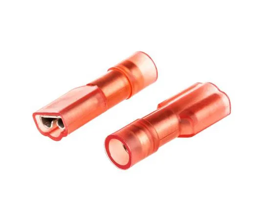 63-4750-63　RS PRO Red Insulated Crimp Receptacle, 4.75 x 0.8mm, 0.5mm² to 1.5mm², 22AWG to 16AWG, Tin Plated　267-4293
