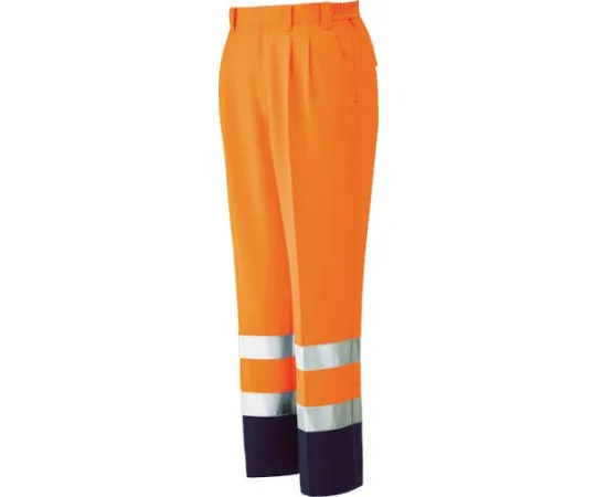 67-3133-48　Autumn/Winter Work Wear High Visibility/Antistatic JIS Standard Compliant Product Easy Flex Pants VE325 Lower Orange S　VE325-SITA-S