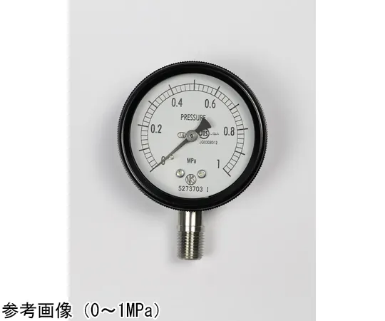 65-4293-19-20　Sealed Pressure Gauge (60Φ) Vertical A Frame with 0.16 MPa Inspection Certificate　BA10-173