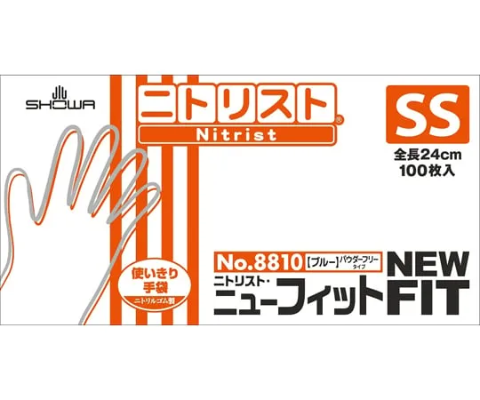 67-6934-34　Nitorist ®/New Fit SS/Blu 1CT 100 Sheets x 10 Boxes　8810SS-1CT