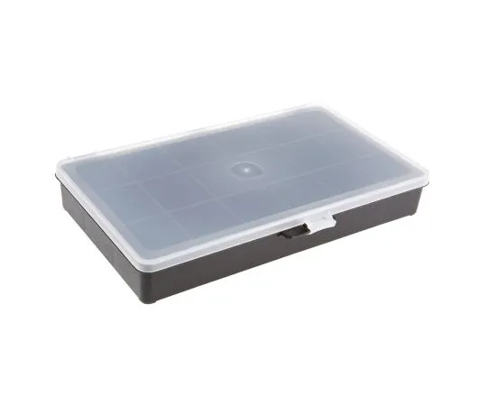 63-4896-39　Raaco 18 Cell Black PP Compartment Box, 41mm x 271mm x 173mm　132459