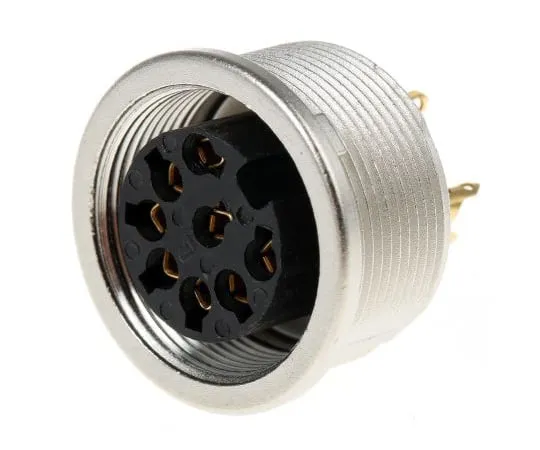 63-4860-14　Lumberg KFV Series, 8 Pole Din Socket Socket, DIN EN 60529, 5A, 60 V ac IP40　KFV 80