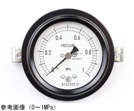 65-4293-74　Sealed Pressure Gauge (60Φ) Recessed D Frame (Mounting Bracket) 0.1 MPa　BA15-171