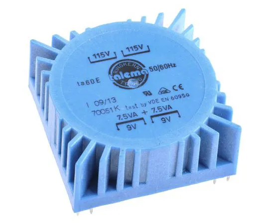 63-4735-87　2 Output Toroidal Transformer, 15VA, 2 x 9V ac　70051K