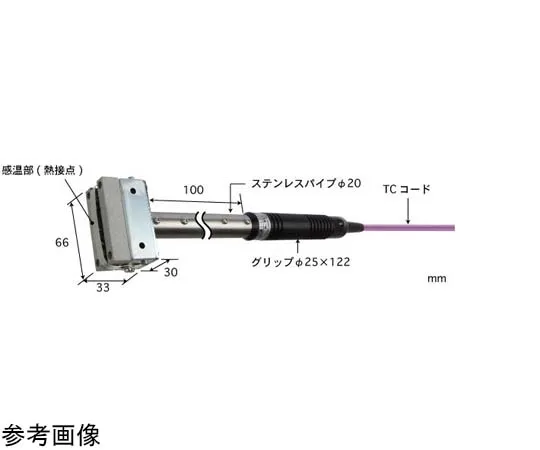 65-3530-02　Temperature Sensor for High Temperature Moving Surface Model 213 -50~600°C E Type　213E-TC1-ASP