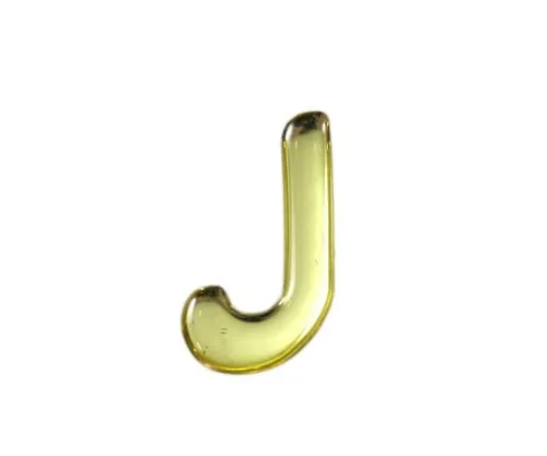 61-7427-02　Gold Metal Characters J 35mm x 1mm　GM35-J