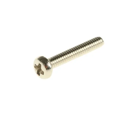 63-4816-44　RS, M2 Pan Head, 12mm Brass Cross Nickel Plated0.4　483-0035