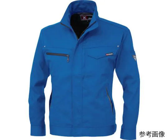 65-8373-07　Long Sleeve Blouson Royal Blue 3L　1634-46-3L