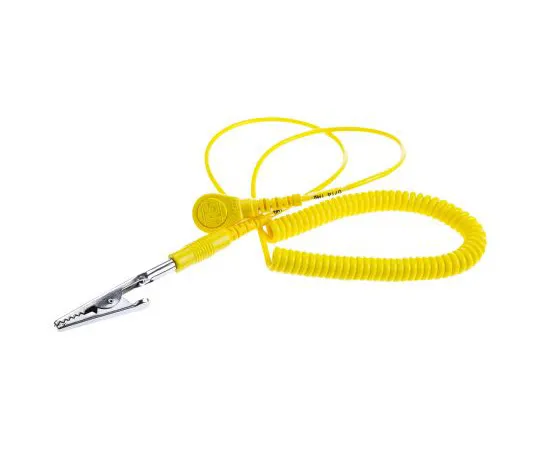 63-4750-98　Connecting ESD Grounding Cord 10mm, 1.8m Coiled　273-6701