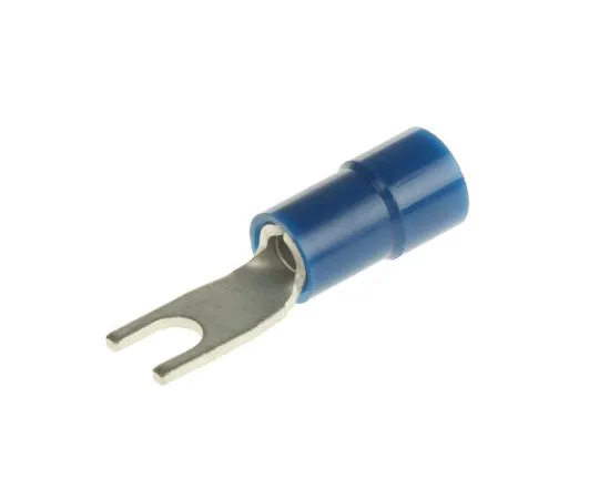 63-4891-33　RS PRO Insulated Crimp Spade Connector, 1.5mm² to 2.5mm², 16AWG to 14AWG, M3 Stud Size Vinyl, Blue　613-9520