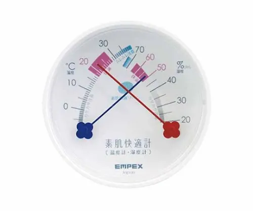 61-6865-84　［Discontinued］Thermo-Hygrometer 64 x 35mm 61G (Clear Box) Snow White　TM-4711