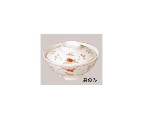 61-6834-28　Melamine Japanese dish Akae Rice Bowl small AK-18A　2115400