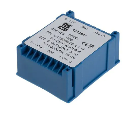 63-4664-99　2 x 12V ac 2 Output PCB Mount PCB Transformer, 6VA　121-3841