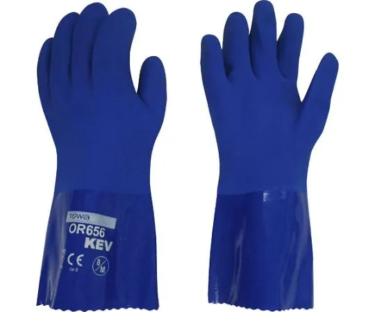 63-2054-23　PVC Oil Resistant Gloves with Kevlar　OR656-1P-8