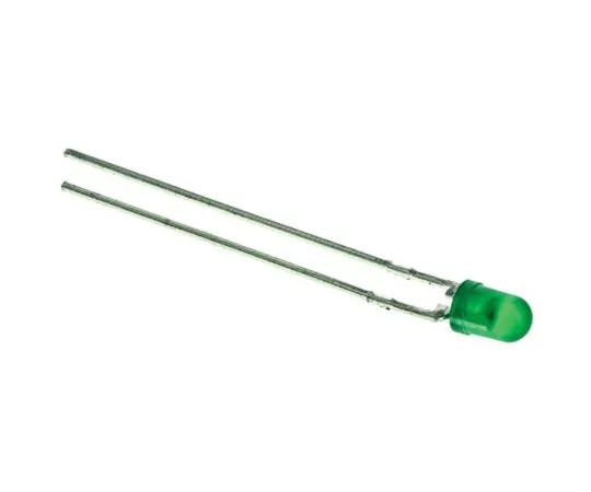 63-4763-50　2.1 V Yellow-Green LED 3mm Through Hole, ROHM SLR-332MG3F　SLR-332MG3F