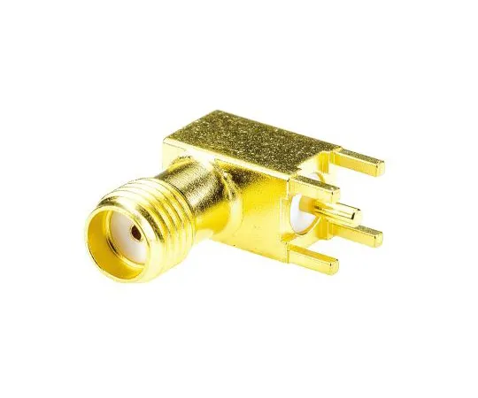 63-4841-48　TE Connectivity Right Angle 50Ω PCB Mount SMA Connector, Solder Termination　3-1478978-1