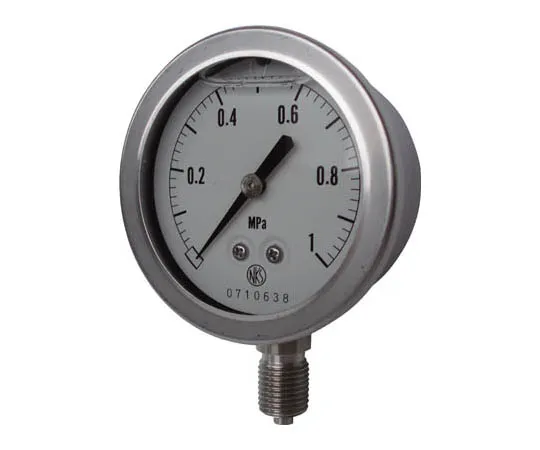 62-3399-33　［Discontinued］Pressure Gauge with Glycerin Pressure Range (MPa): 0.0~2.00　GV501232.0MP