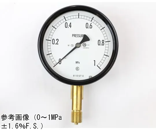 65-4302-80-20　Sealed Pressure Gauge (100Φ) Vertical A Frame for Steam with 0.5 MPa Inspection Certificate　BE12-131
