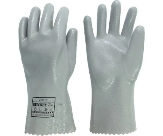 67-3143-69　Solvent Resistant, Oil and Fat Compatible Gloves Benkei 3 Type B with Anti-Slip L　CD4047000430