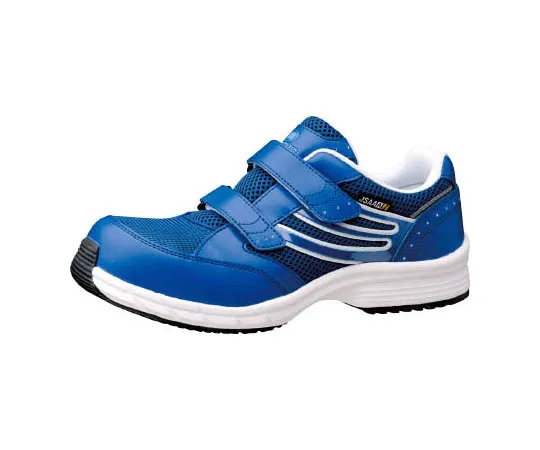 67-3128-22　JSAA Class A Certified Sneakers with Toe Box Electrostatic Blue 22.0 cm　SLS705S-BL-22.0