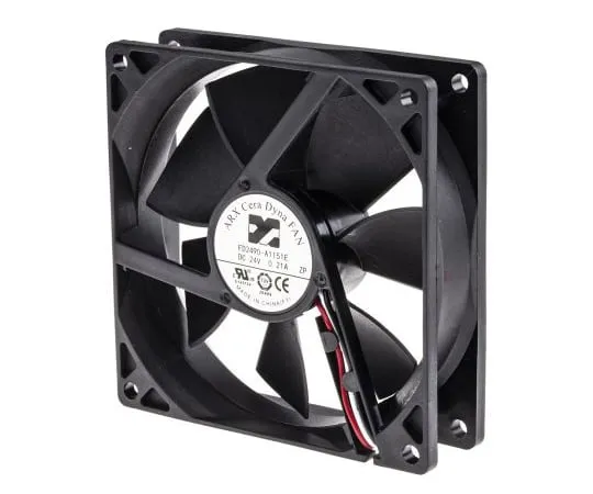 63-4830-92　ARX CeraDyna Series Axial Fan, 92 x 92 x 25mm, 108.2m³/h, 4.32W, 24 V dc　FD2490-A1151E2AL