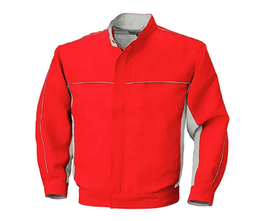 63-1798-43　Long Sleeve Jacket Red x Silver Gray　5637-46-S
