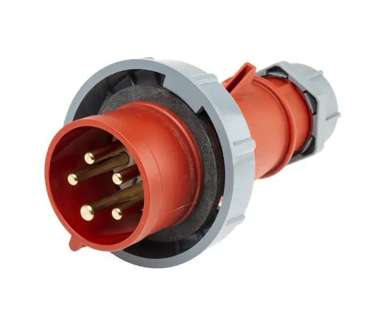 63-4831-01　Mennekes AM-TOP Series, IP67 Red Cable Mount 3P+N+E Industrial Power Plug, Rated At 32A, 415 V　300