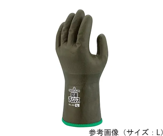 64-9611-29　Cold Protection Temples M Olive Green (Fleece-Lined Cold Protection Type) 5 Pairs Pack　282-M-OG