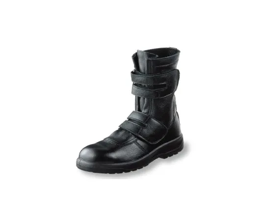 64-6535-61　Urethane 2-Layer Velcro Work Shoes Black 23.5 cm　AG609