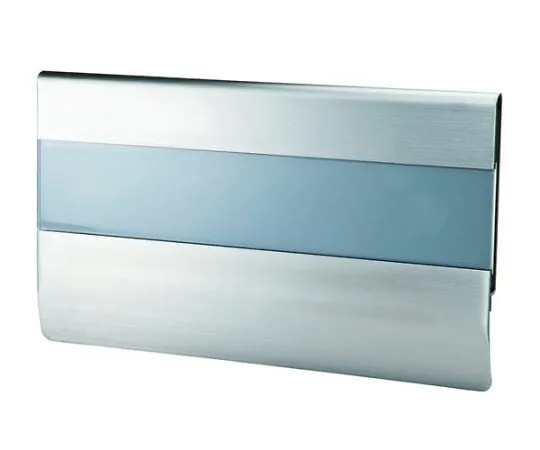 61-9251-70　Dwelling Chamber Name Tag Stainless Steel Width 210 x Height 120mm Plain　SK-602SD