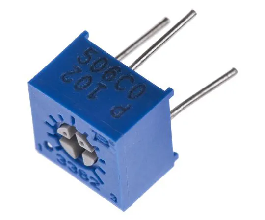 63-4851-31　1kΩ Through Hole Trimmer Potentiometer 0.5W Top Adjust Bourns 3362 Series　3362P-1-102LF