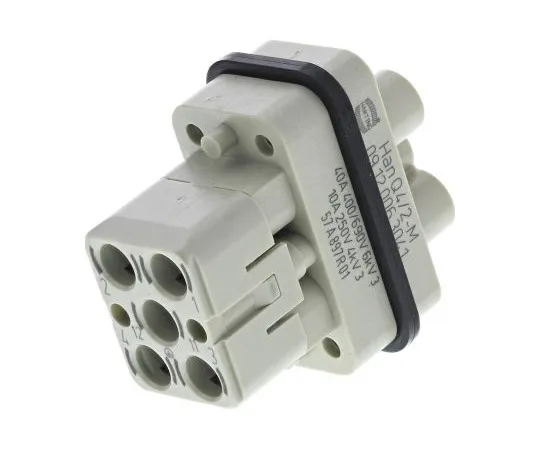 63-4841-85　Han Q Series Connector Insert, Male, 7 Way, 40A, 690 V　9120063041