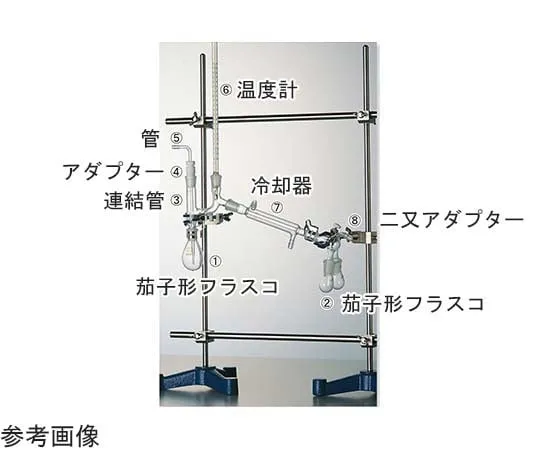 65-6862-02　Semi-Micro, Reduced-Pressure Distillation Equipment, Type II, Glass Part Set　2503-01