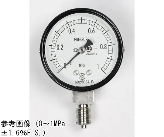 65-4269-09　Normal Pressure Gauge (Φ60) Vertical A Frame 0.16 MPa　AA10-123