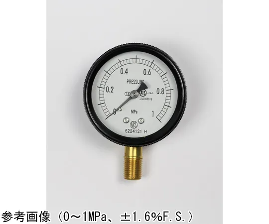 65-4292-96　Sealed Pressure Gauge (60Φ) Vertical A Frame 0.16 MPa　BA10-171
