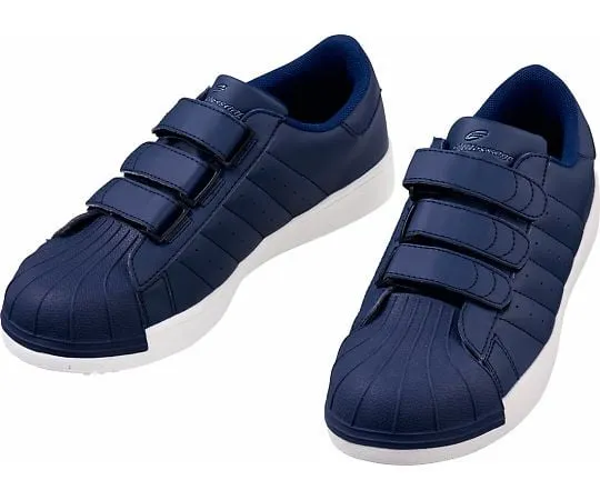 64-0988-84　Safety Shoes Velcro Navy 22.0 cm　S5172