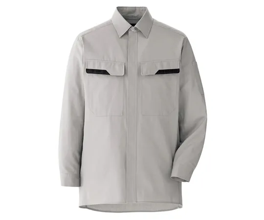 65-1273-41　Work Clothes, VERDEXCEL Cotton 100% Shirt Silver Gray S VES2401-UE-S　VES2401-UE-S