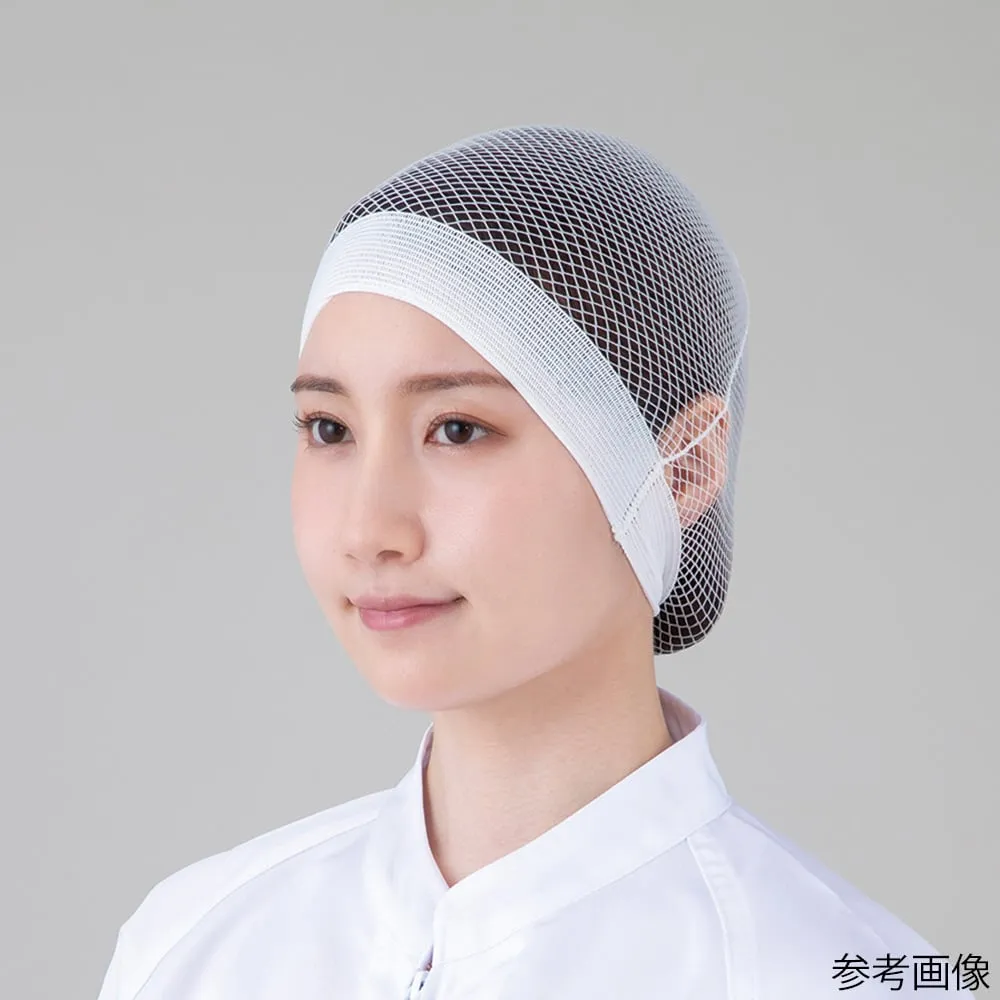66-0021-27　Cap w/Sweat-Absorbing Hair Band (Bag Type) White