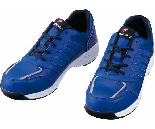 64-0990-66　Safety Shoes Lace-Up Type Royal Blue 22.0 cm　S8171