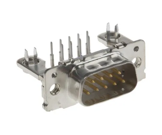 63-4798-47　TE Connectivity Amplimite HD-20 Series, 9 Way Right Angle Through Hole Eurostyle PCB D-Sub Connector Plug, 2.74mm　8-1393480-5