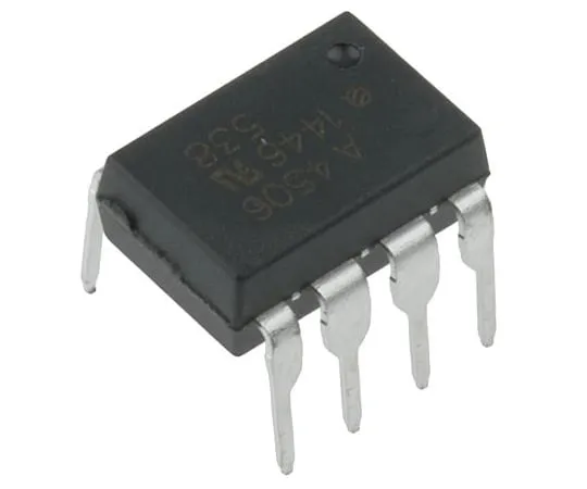63-4876-21　Broadcom, HCPL-4506-000E DC Input Inverter, Open-Collector Output Optocoupler, Through Hole, 8-Pin PDIP　HCPL-4506-000E