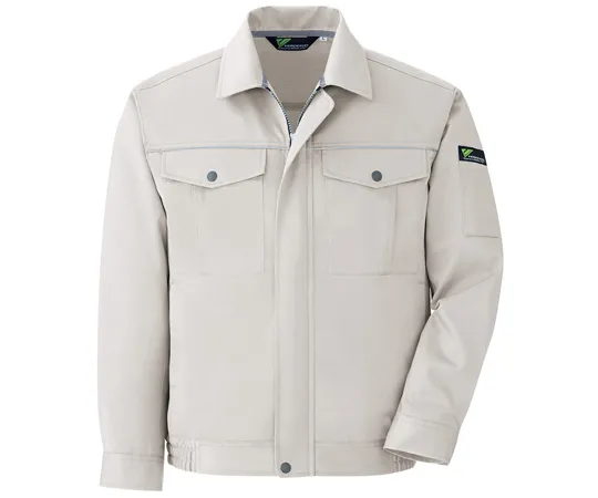 65-1233-93　Work Clothes, VERDEXCEL Eco Electrostatic T/C Blouson Silver Gray S VE441-UE-S　VE441-UE-S