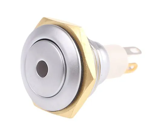63-4761-07　ITW Single Pole Single Throw (SPST) Momentary Green LED Miniature Push Button Switch, 12.15 (Dia.)mm, Panel Mount　57-112G