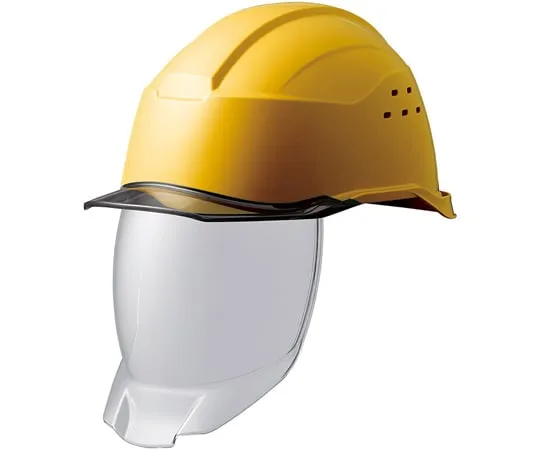 67-6629-56　PC Helmet (With Clear Visor, Full Face Shield Surface, Vent, KP) Samurai II Yellow/Smoke　SC-21PCLVSRA3-KP-YS