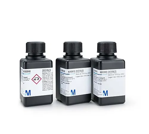 61-0286-10　Spectroquant(R) Chlorine Reagent Cl2-3 (Liquid) for DPD Method And Chlorine Test (0.010 - 6.00mg/L Cl2) Free Available Chlorine: Reagent Cl2-1 And Reagent Cl2-2 Are Required Total Chlorine: Reagent Cl2-1 And Reagent Cl2-2, Reagent Cl2-3 Are Required 600 Tests 100088 600Tests　1.00088.0001