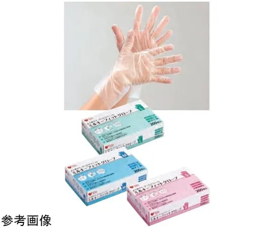 65-9493-43　Milky Fit Gloves S Transparent 200 Pieces
