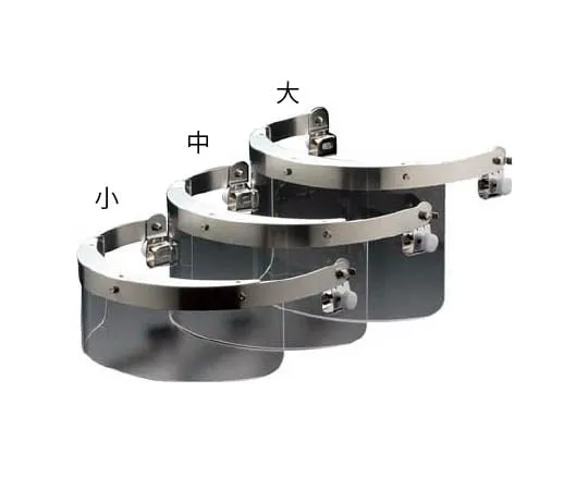 67-3140-77　Helmet Mounting Type Disaster Prevention Surface (Acrylic Shield Surface) M-1 with Fittings Small　MB-126H-1