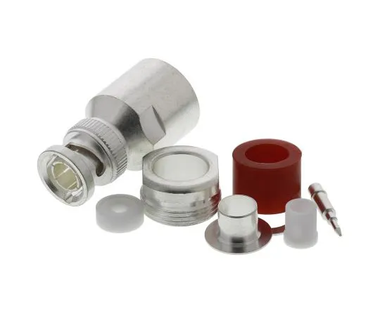 63-4874-65　RS Pro Straight 50Ω Cable Mount BNC Connector, Plug, Silver, Clamp Termination, RG213　546-4358
